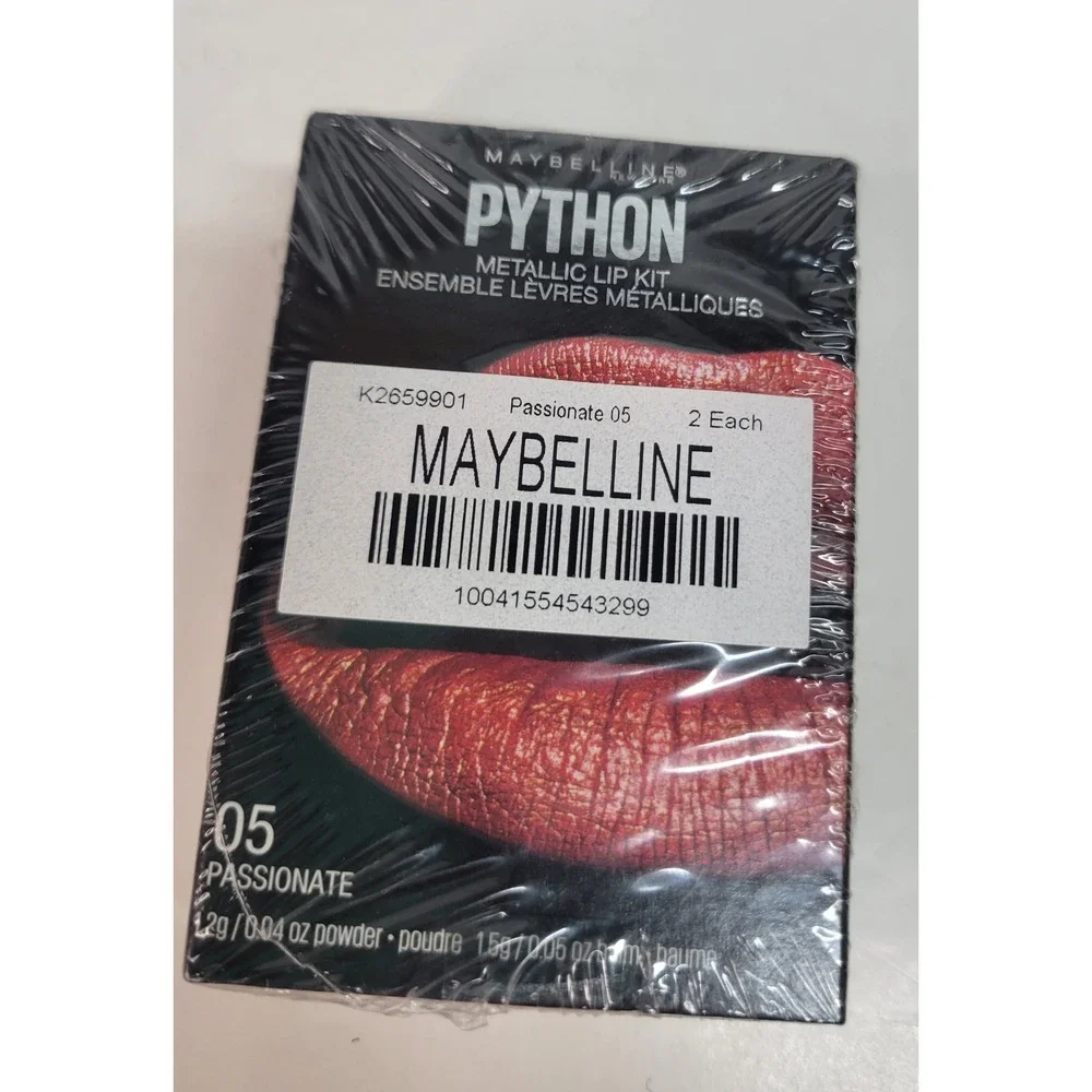 Maybelline Python Metallic Lip‎ Kit Passionate 05 Metallic Powder Lip Color